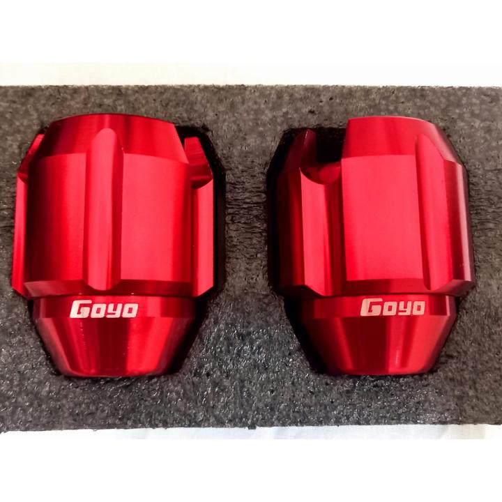 Goyo Gutli Aluminum Slide Cover for Motorcycle nut or bike bumper Gutli- Red- 2 pcs