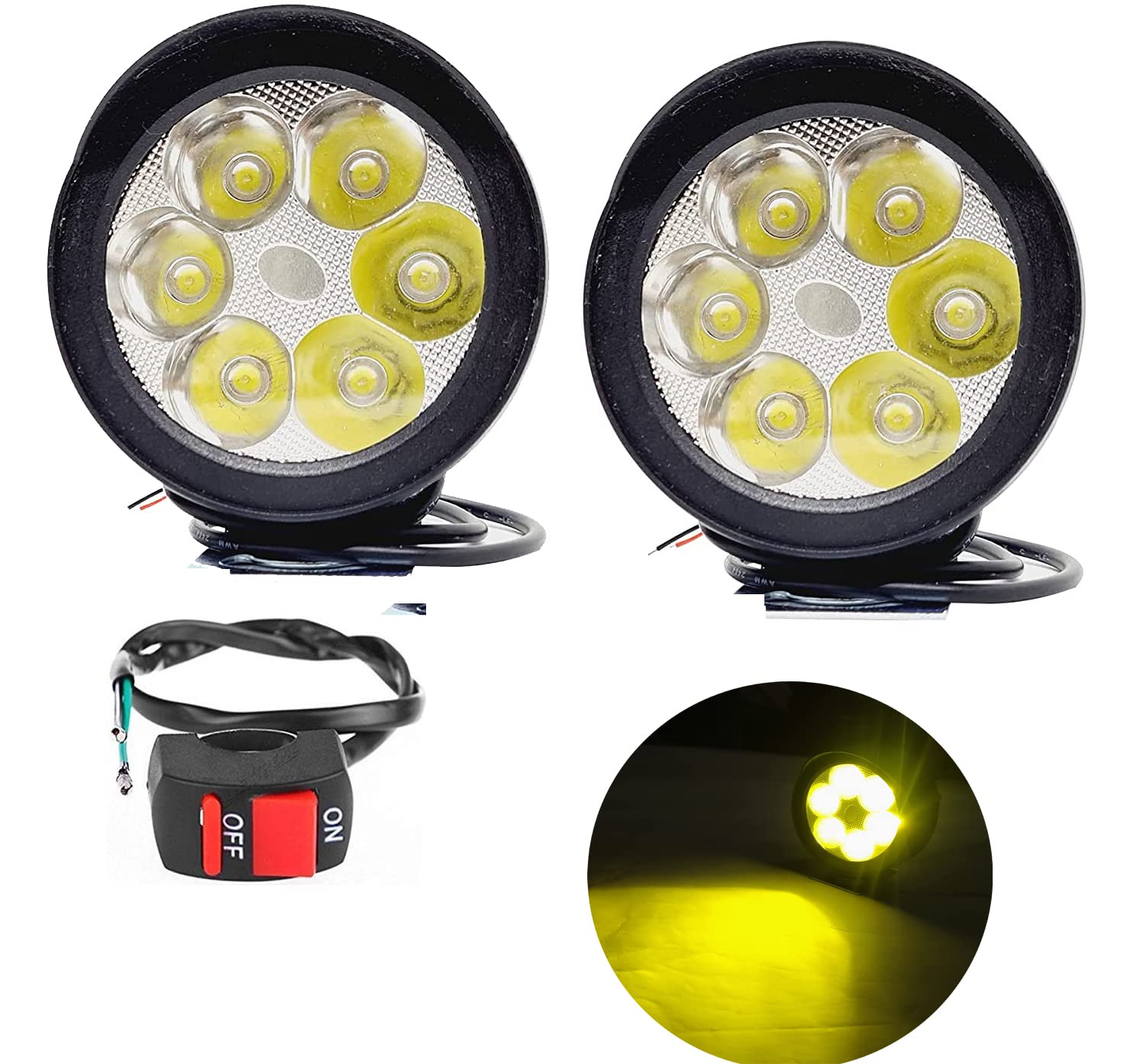 LED Moto Light- Fog Light for Motorcycle- single fog light