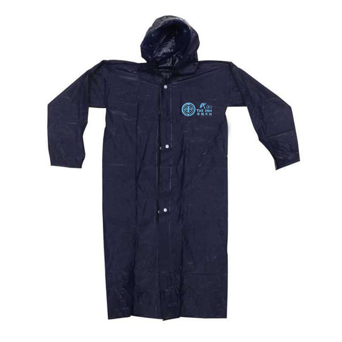 TAK SON Raincoat. Waterproof Polyester Rain coat for men and women- Navy Blue