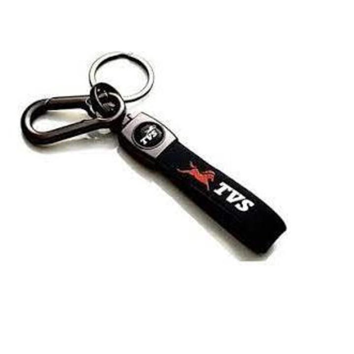 Discover Key Ring For Biker black - Leather Key Ring